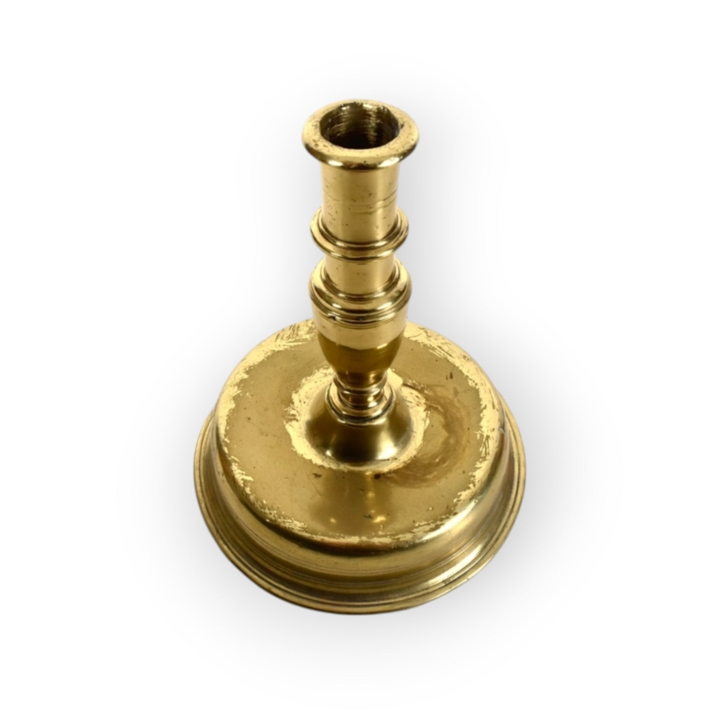 Early 17th Century Continental Antique Brass Candlestick, circa 1600