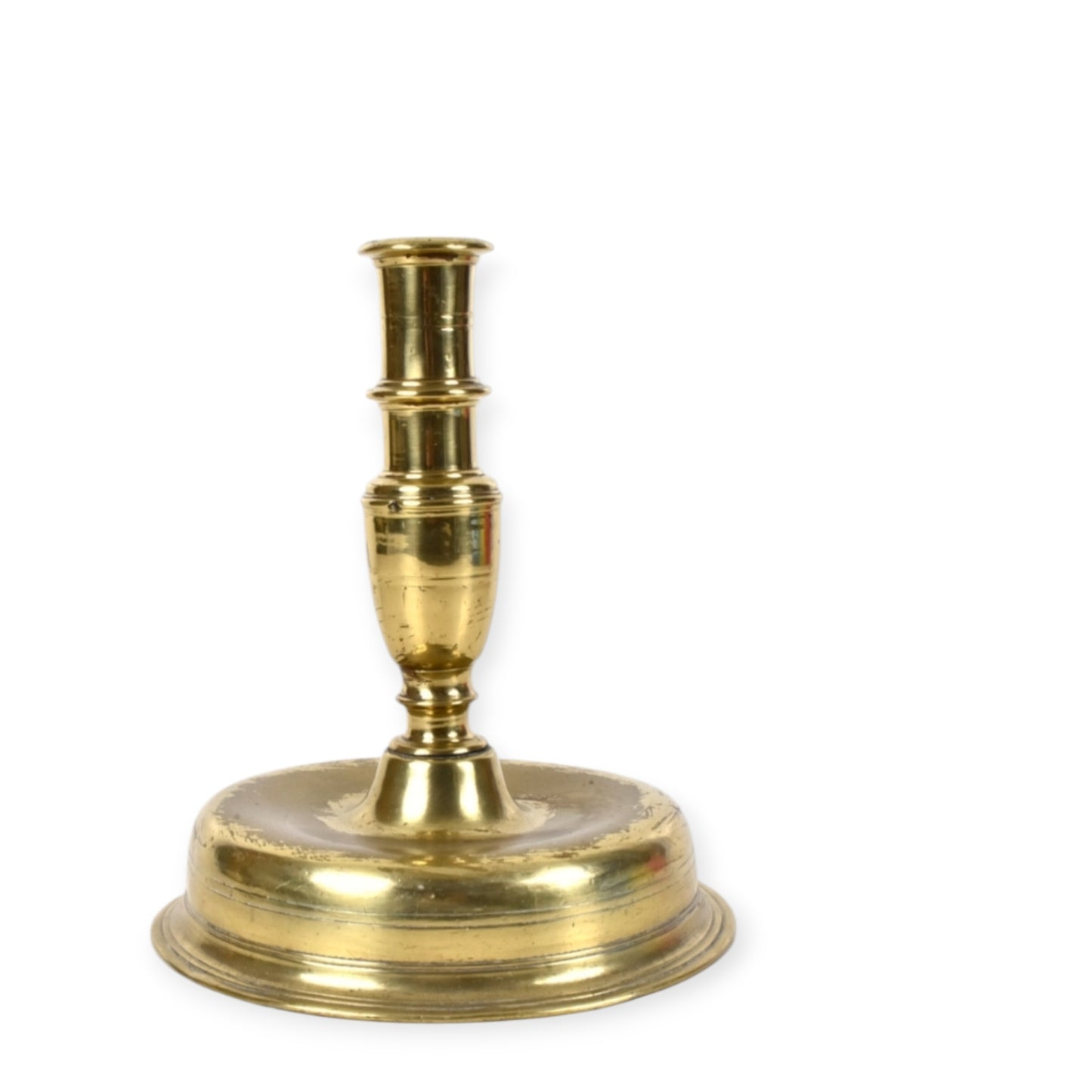 Early 17th Century Continental Antique Brass Candlestick, circa 1600