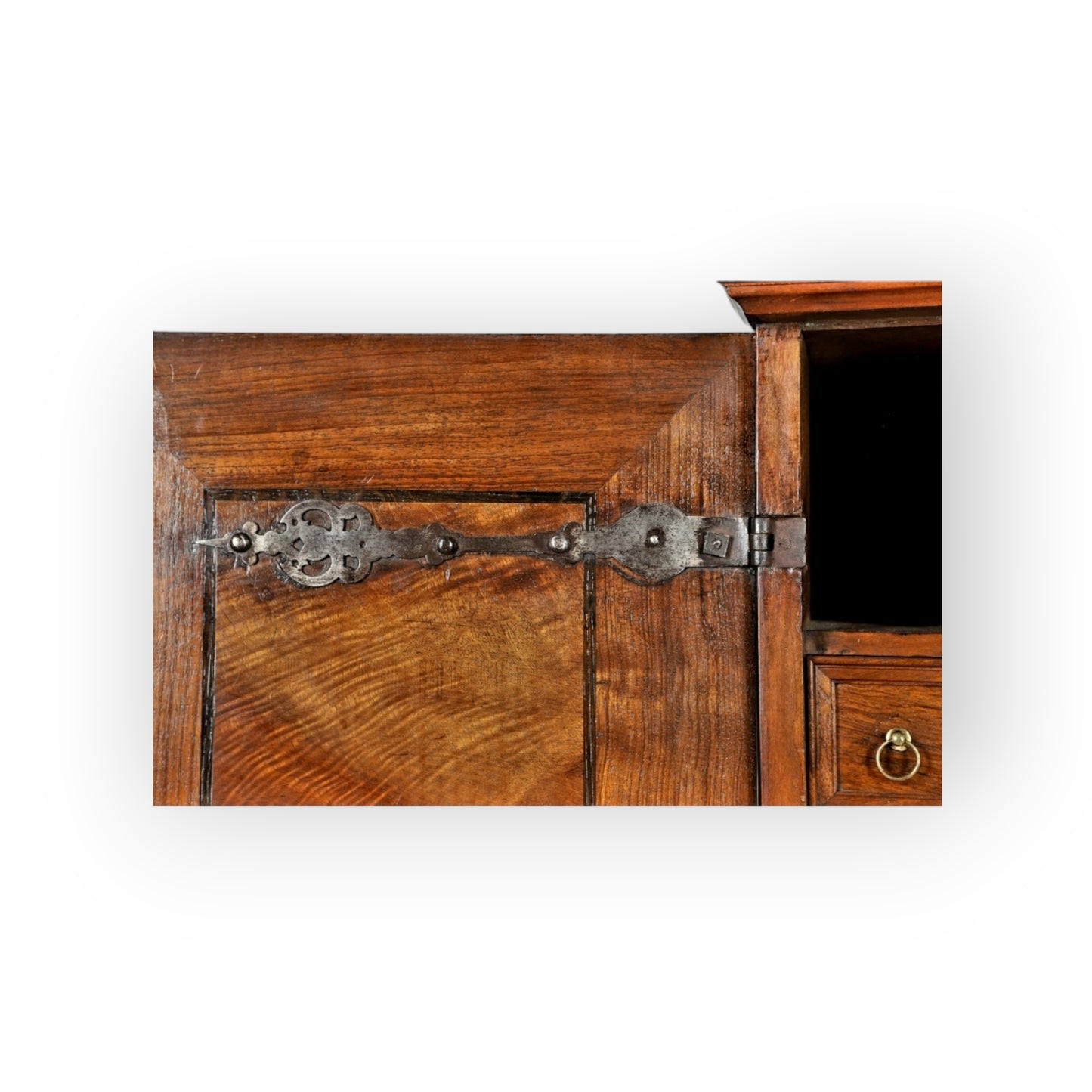 Early 18th-Century Antique Olivewood Collectors Cabinet On An Associated Stand