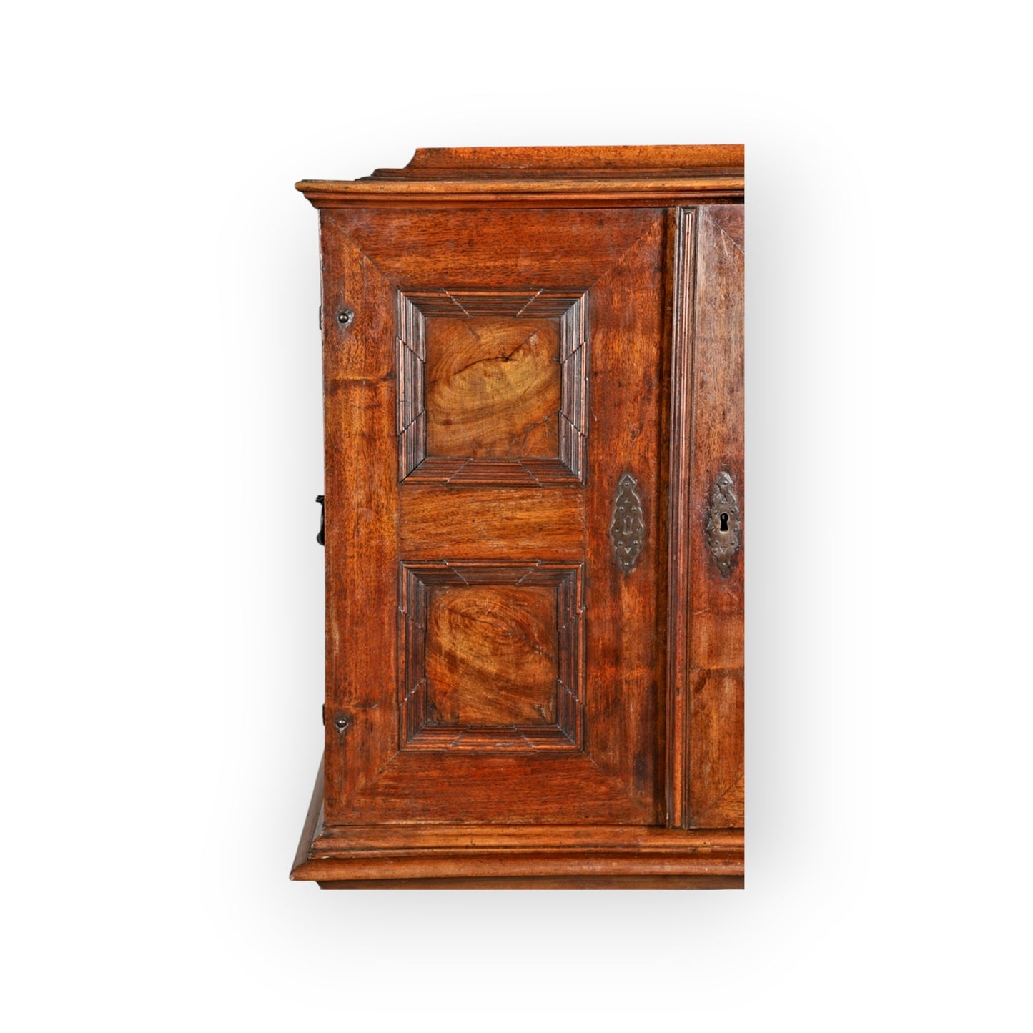 Early 18th-Century Antique Olivewood Collectors Cabinet On An Associated Stand