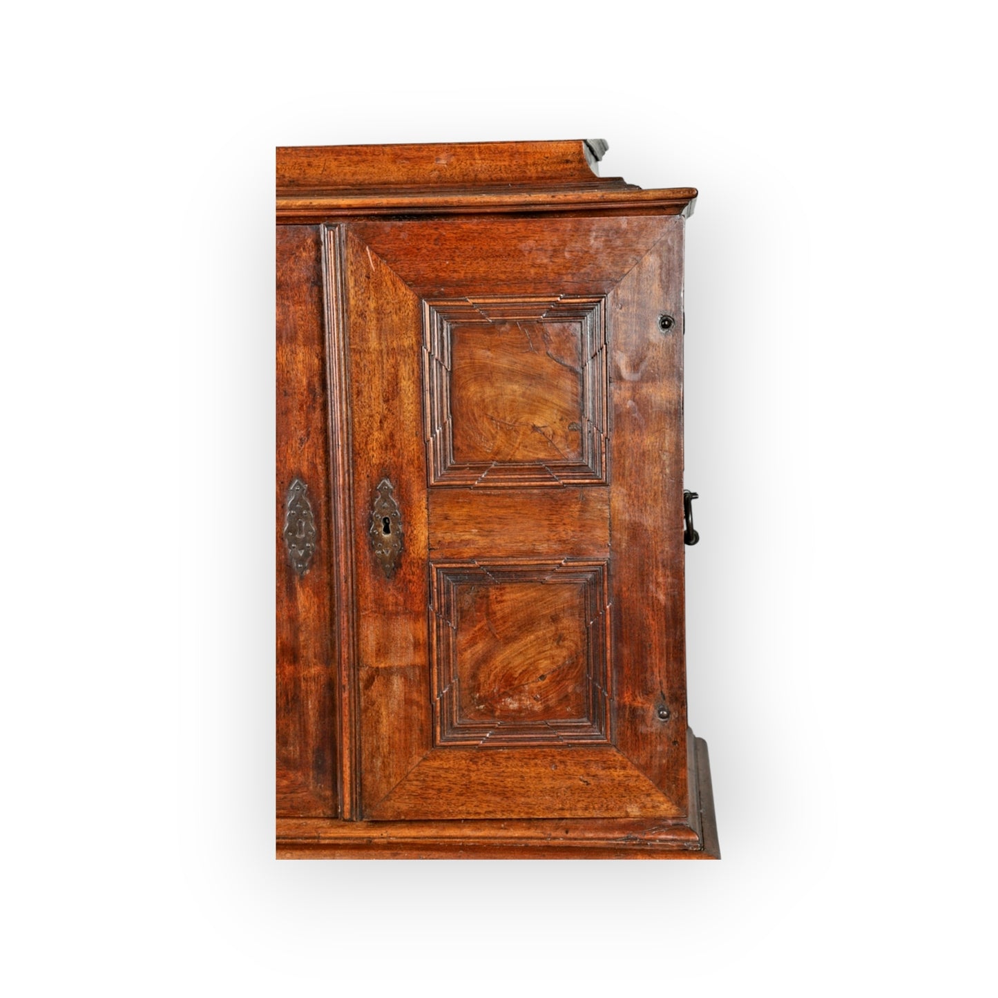 Early 18th-Century Antique Olivewood Collectors Cabinet On An Associated Stand