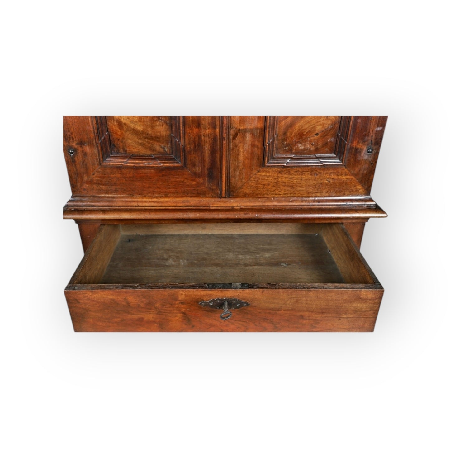 Early 18th-Century Antique Olivewood Collectors Cabinet On An Associated Stand