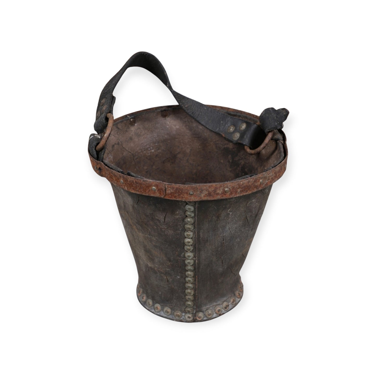 An Early 19th Century George III Period English Antique Leather Fire Bucket