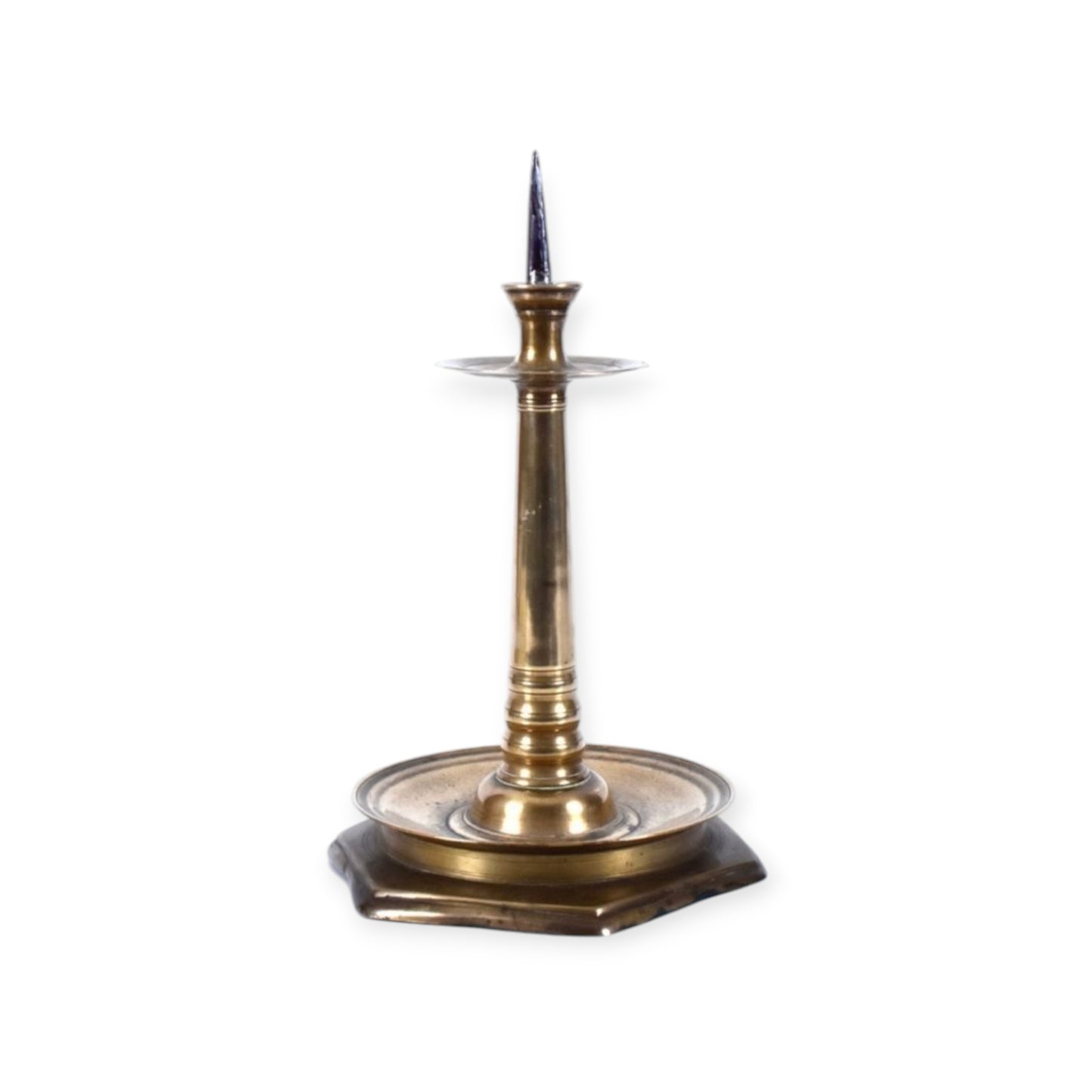 16th-Century Antique Bronze Pricket Candlestick