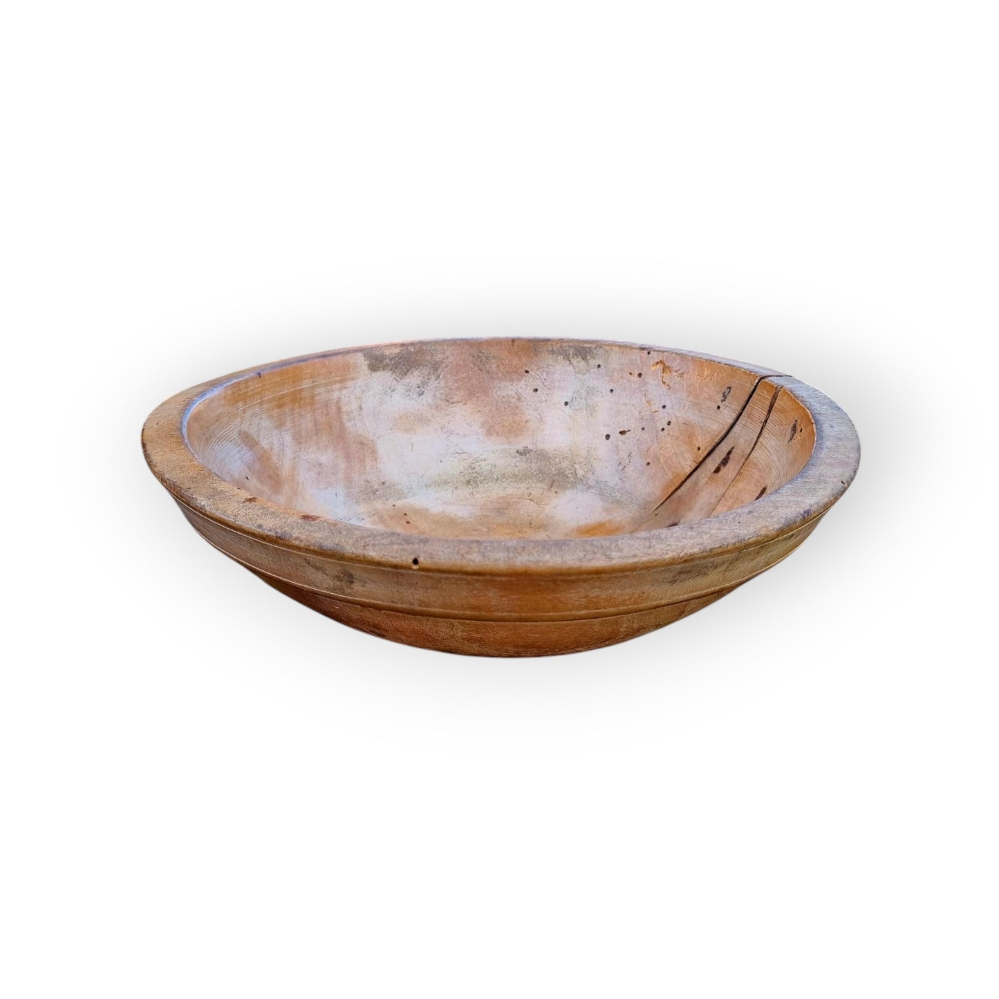 Late 18th-Century English Antique Wooden / Sycamore Dairy Bowl