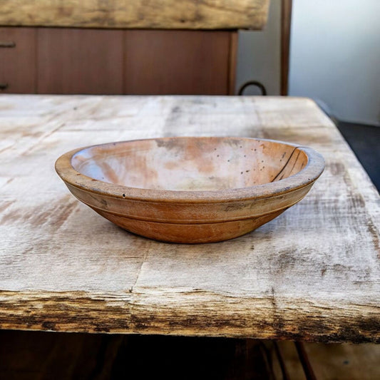 Late 18th-Century English Antique Wooden / Sycamore Dairy Bowl