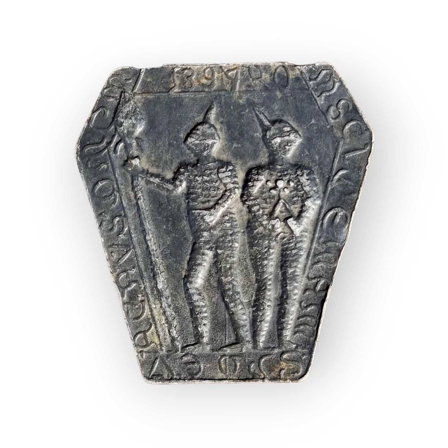 A Mid-19th Century English Antique "Billy & Charley"/ Shadwell Forgeries Antique Lead/Pewter Badge