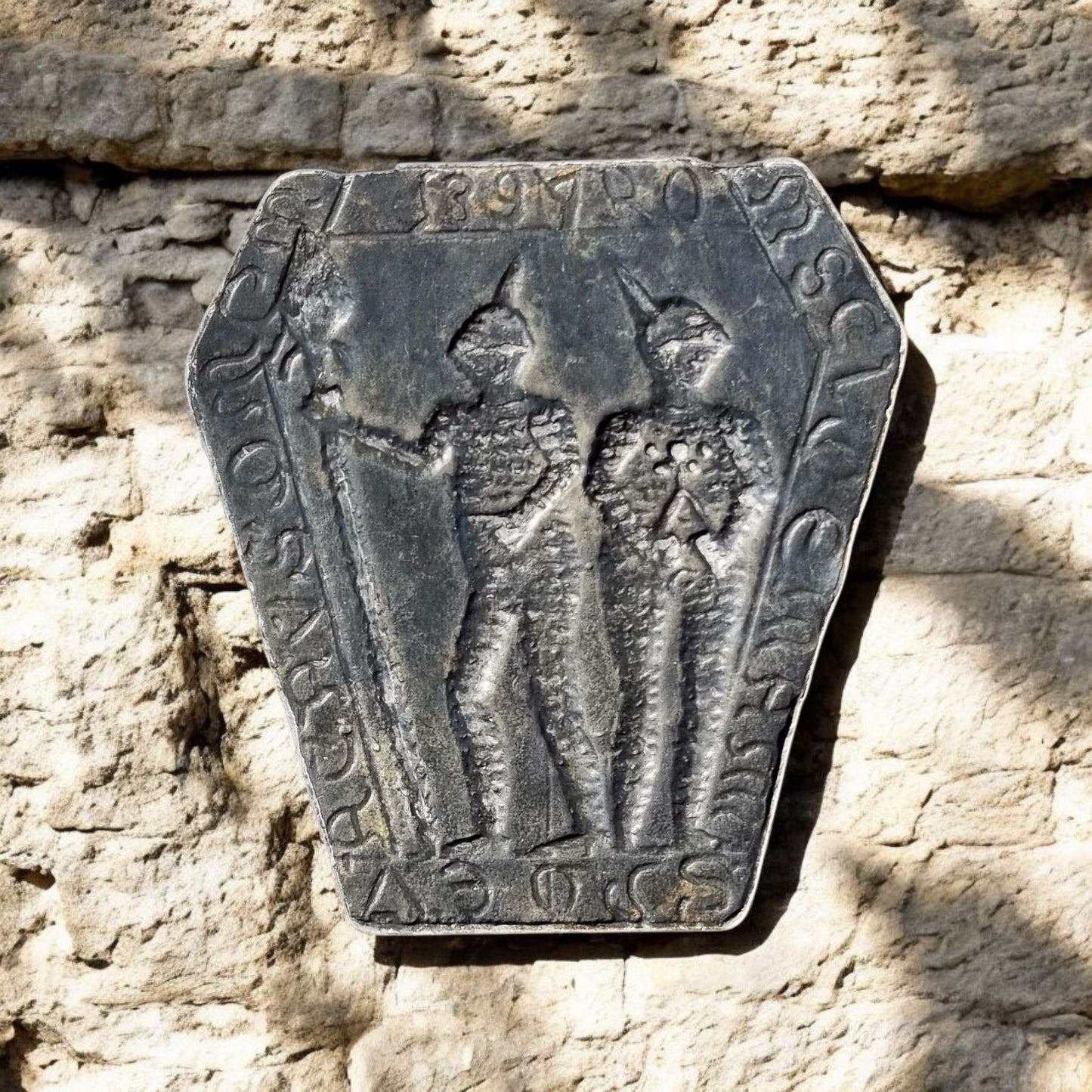 A Mid-19th Century English Antique "Billy & Charley"/ Shadwell Forgeries Antique Lead/Pewter Badge
