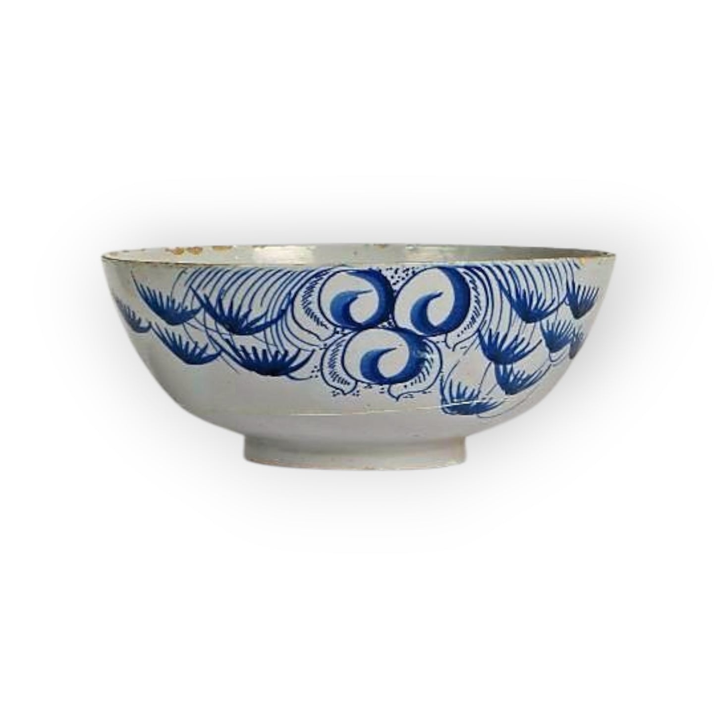 Mid 18th-Century English Antique Delftware Bowl