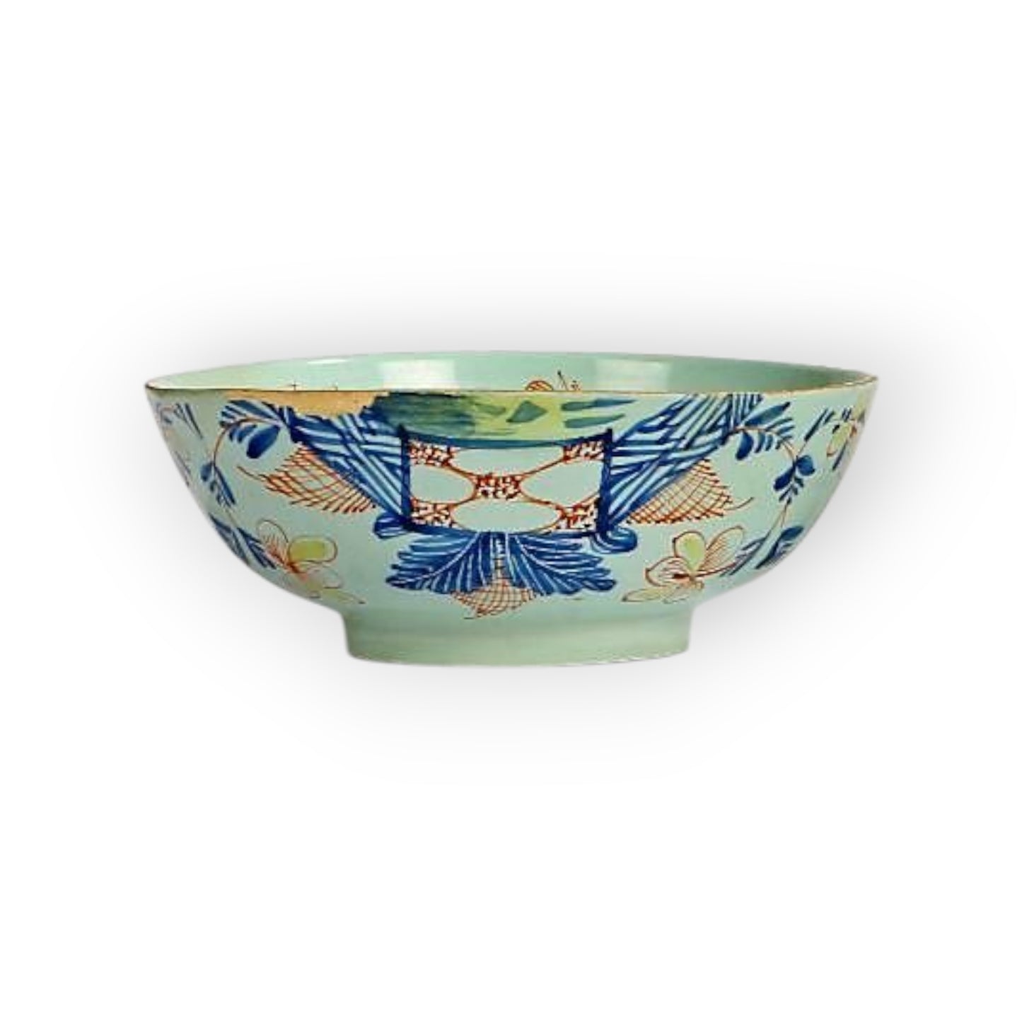 Mid 18th-Century English Antique Delftware Bowl