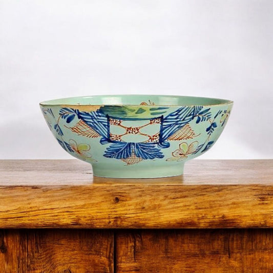 Mid 18th-Century English Antique Delftware Bowl