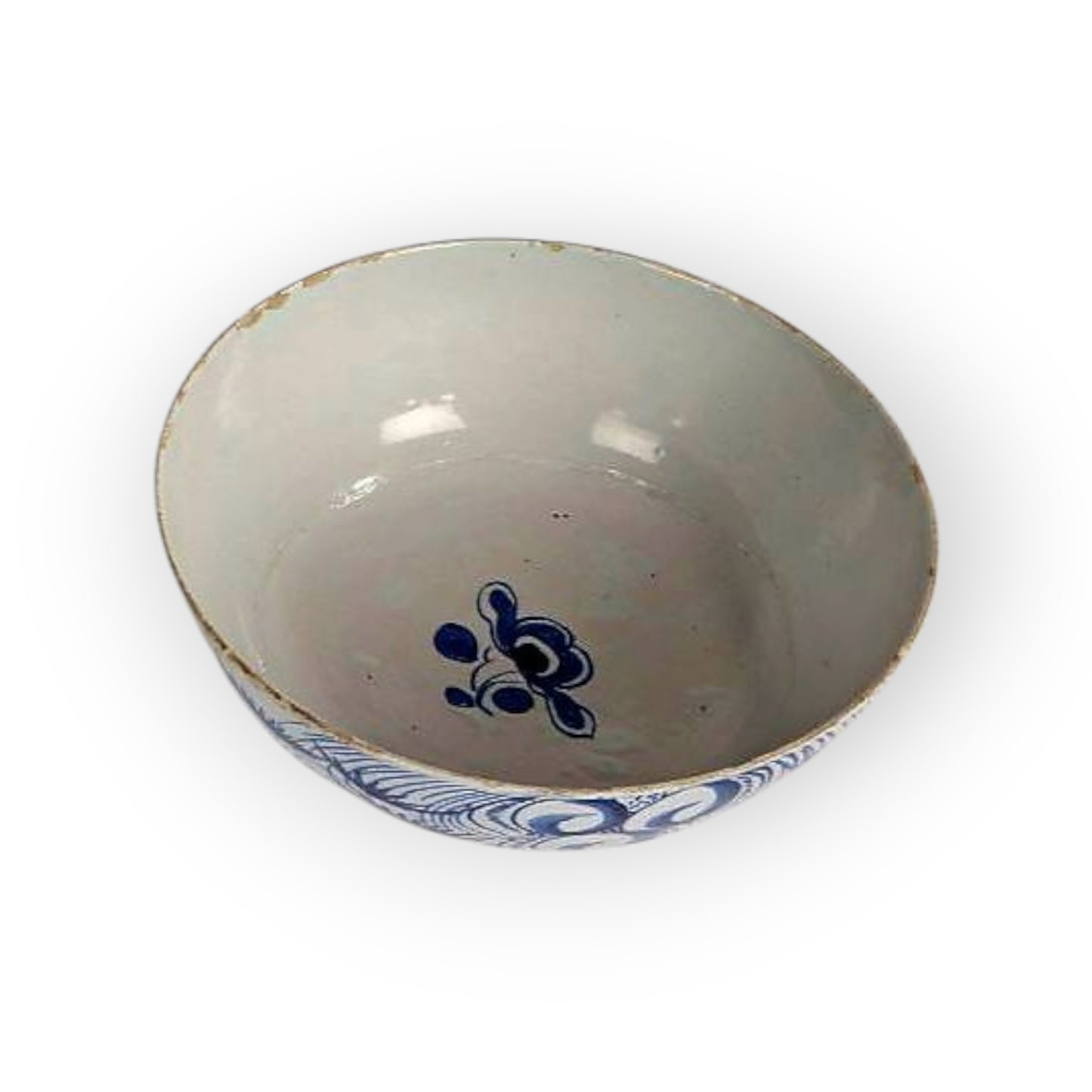 Mid 18th-Century English Antique Delftware Bowl