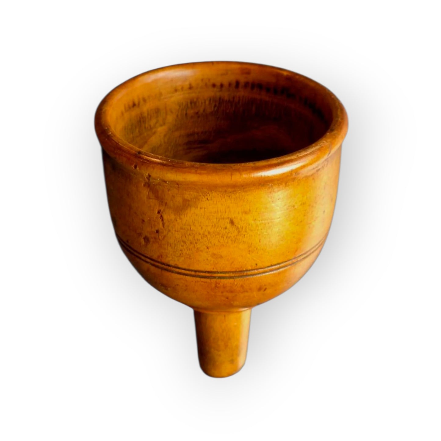 A Small 18th Century English Antique Treen Wine Funnel