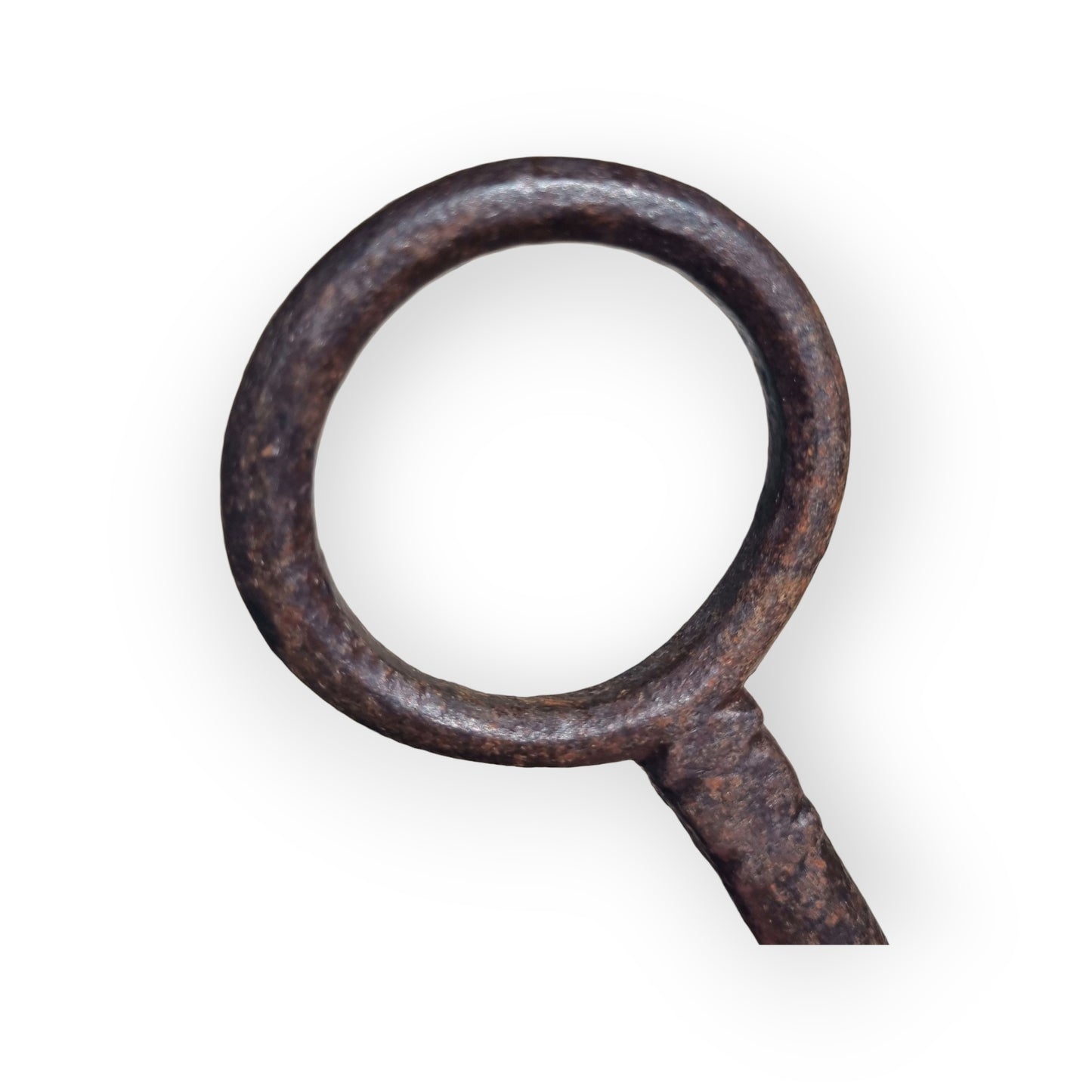 Large Early 18thC Antique Iron Skeleton Key / Door Key