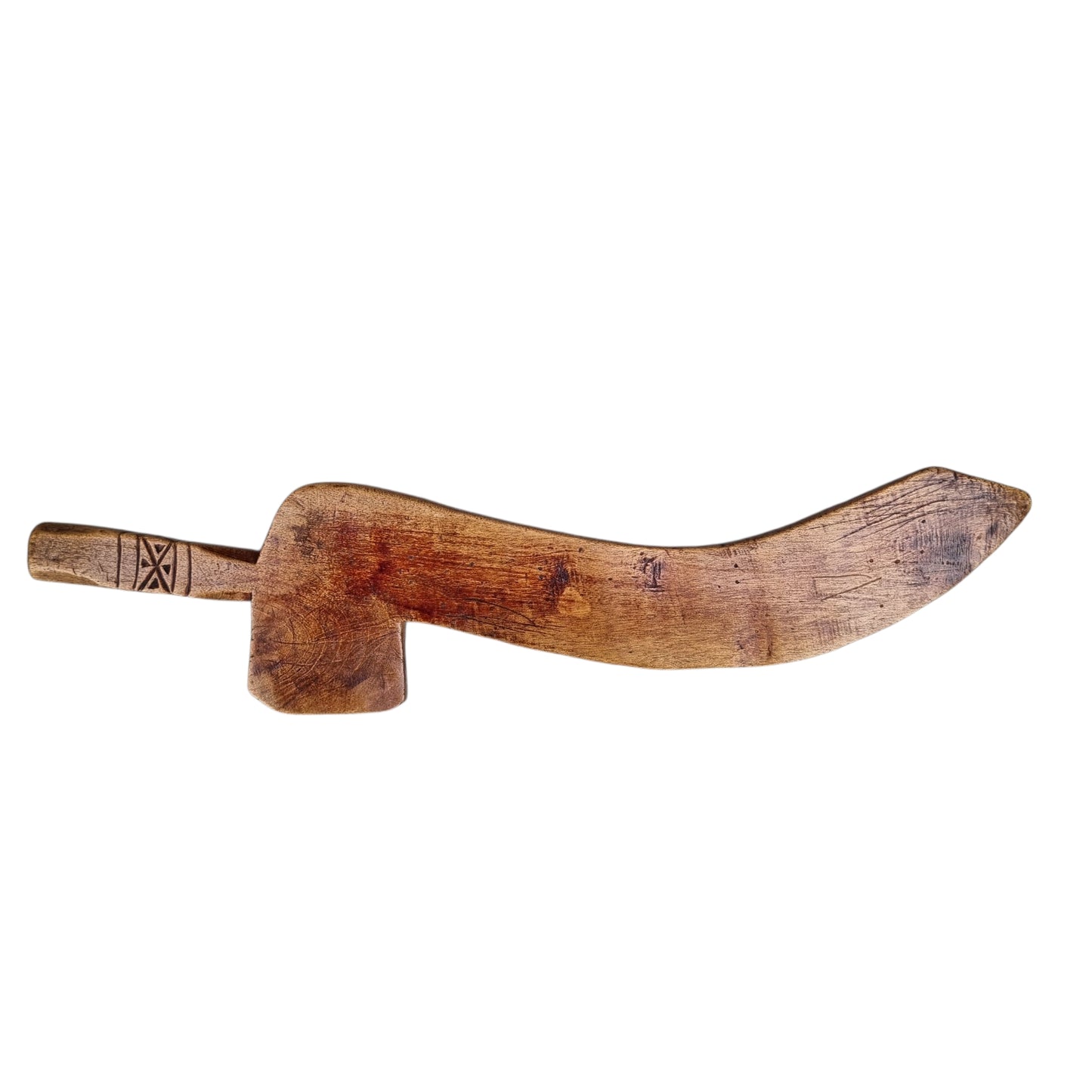 19th Century English Antique Treen "Goose Wing" Knitting Sheath