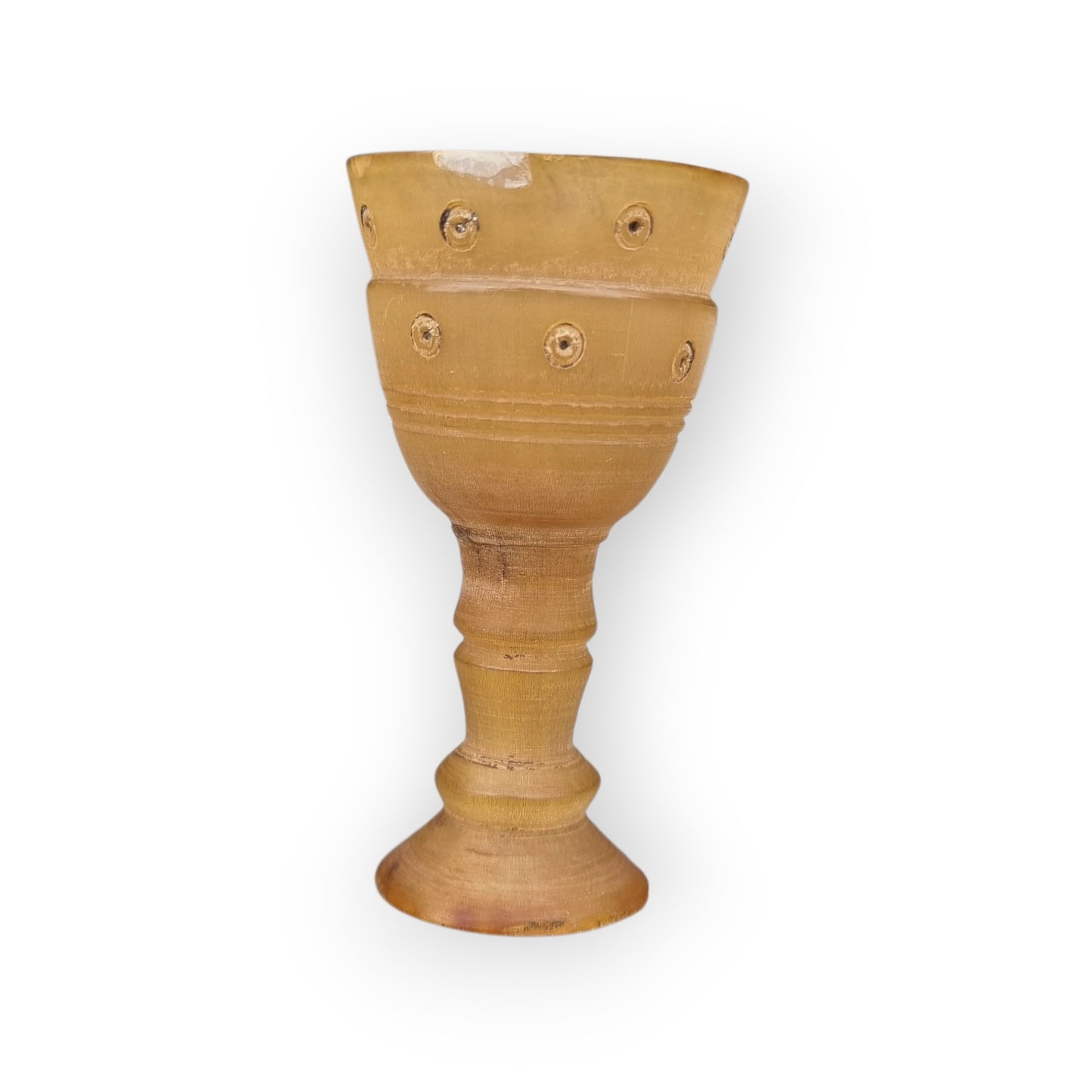 Small 17th Century Antique Horn Goblet