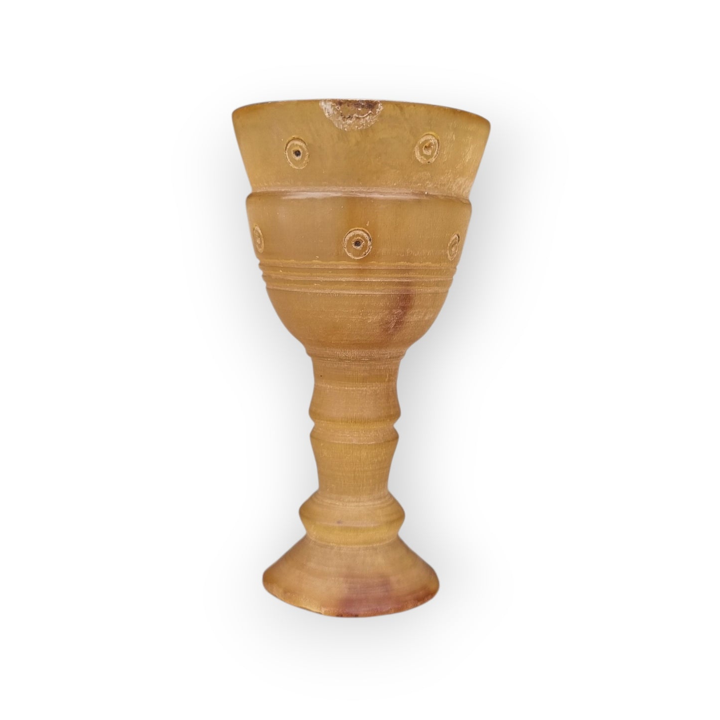 Small 17th Century Antique Horn Goblet