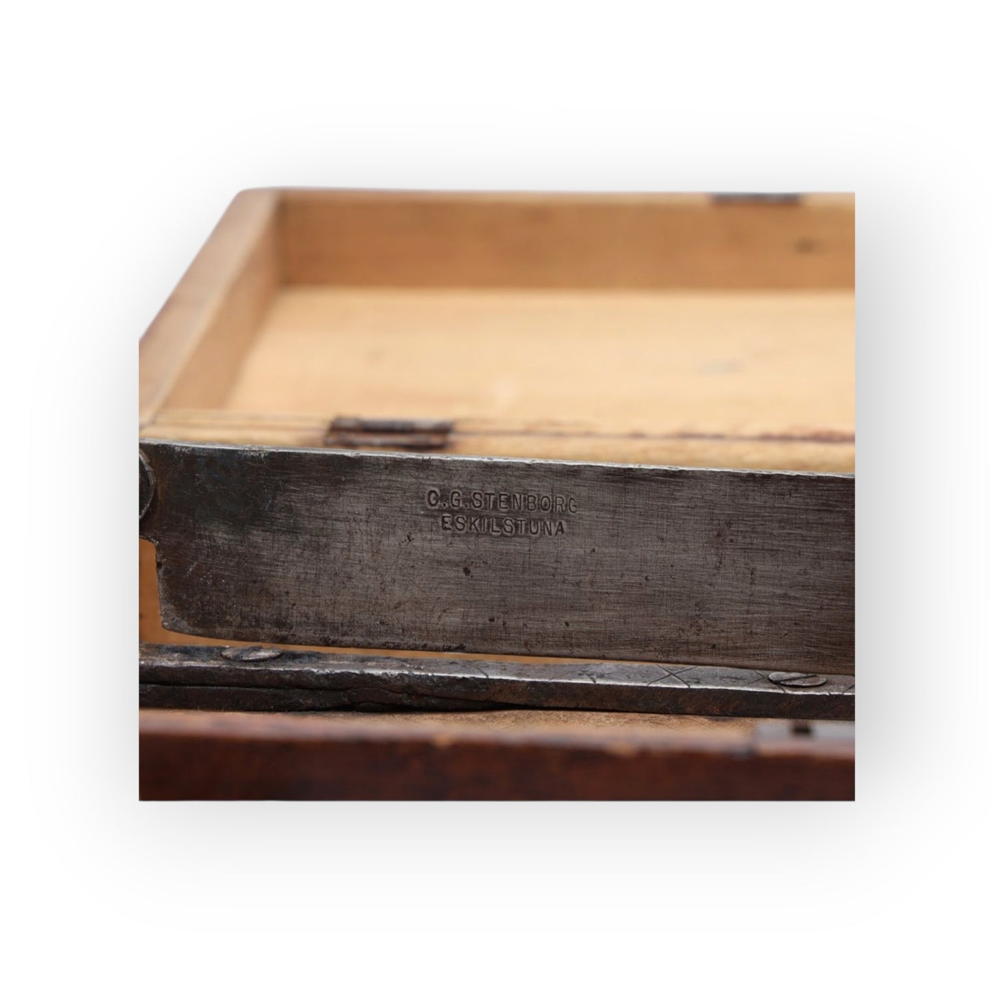 Early 19th-Century Antique Treen Sugar Caddy / Box With Associated Antique Steel Sugar Nips & Sugar Cone