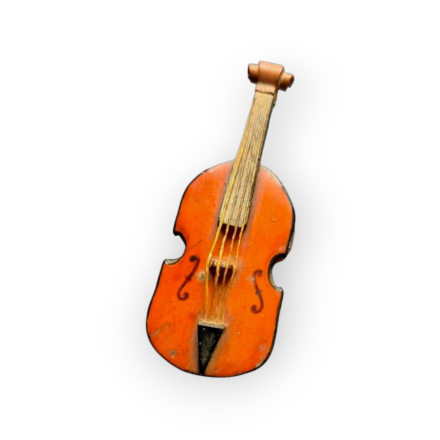 A Rare Late 18th-Century English Antique Tobacco Snuff Box In The Form Of A Miniature Violin