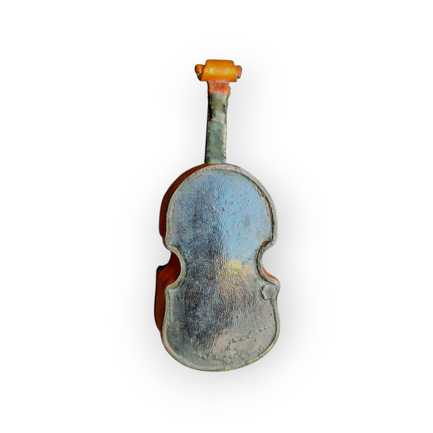 A Rare Late 18th-Century English Antique Tobacco Snuff Box In The Form Of A Miniature Violin