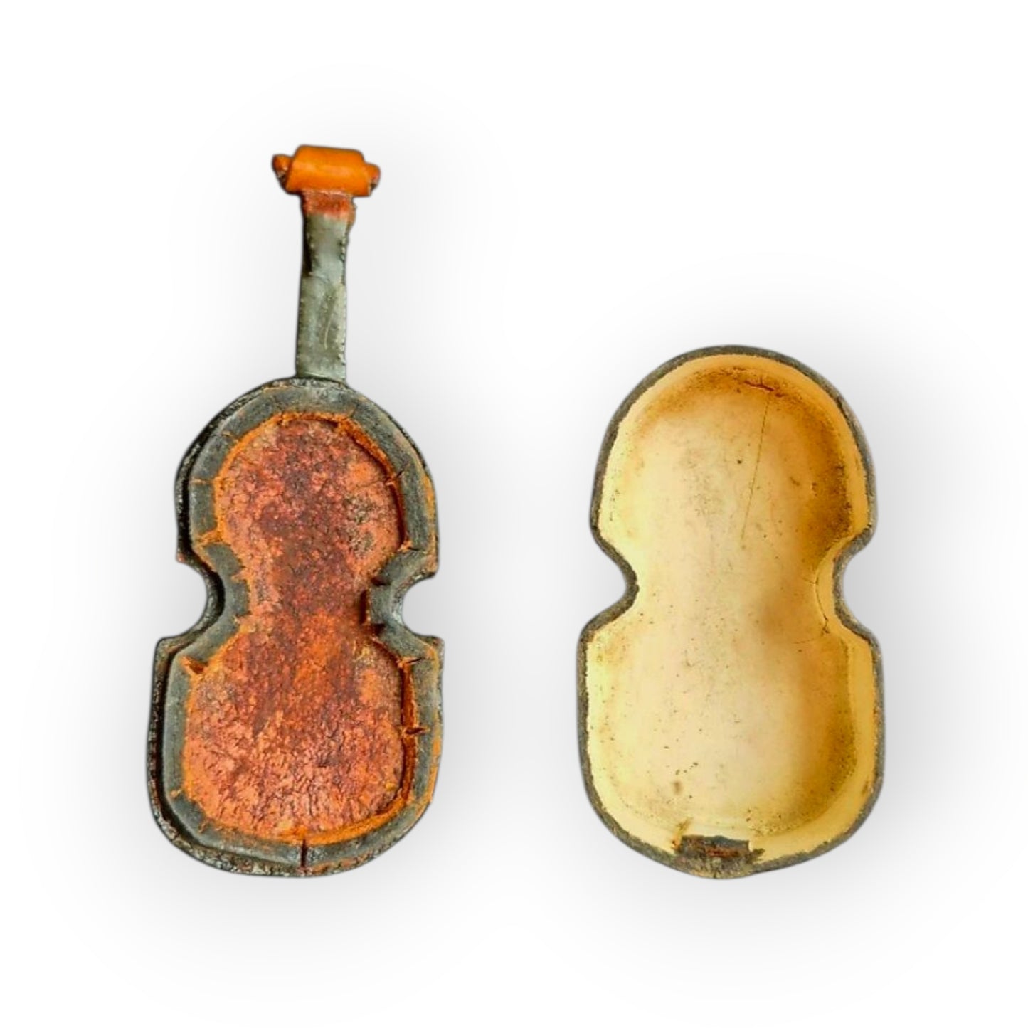 A Rare Late 18th-Century English Antique Tobacco Snuff Box In The Form Of A Miniature Violin