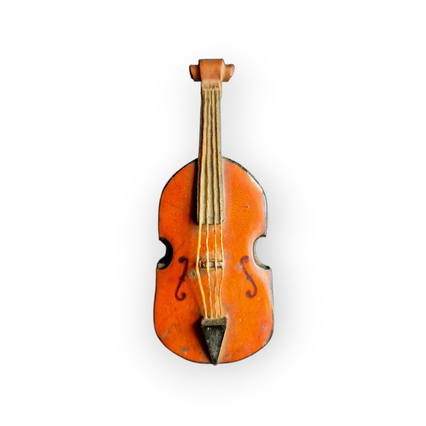 A Rare Late 18th-Century English Antique Tobacco Snuff Box In The Form Of A Miniature Violin