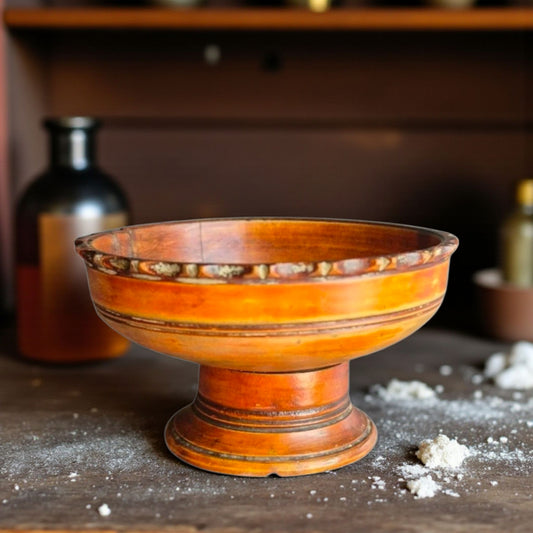 A Rare 18th-Century English Antique Treen Apothecary's /Chemist's "Searce"