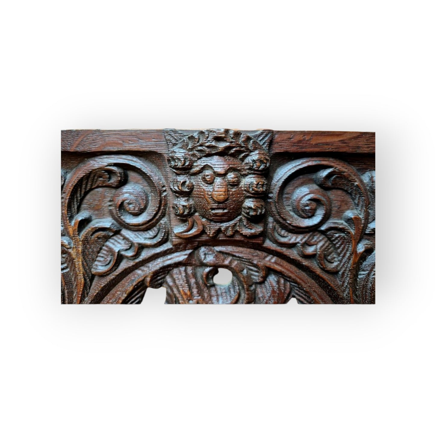 An Early 17th-Century Flemish Antique Carved Oak Panel