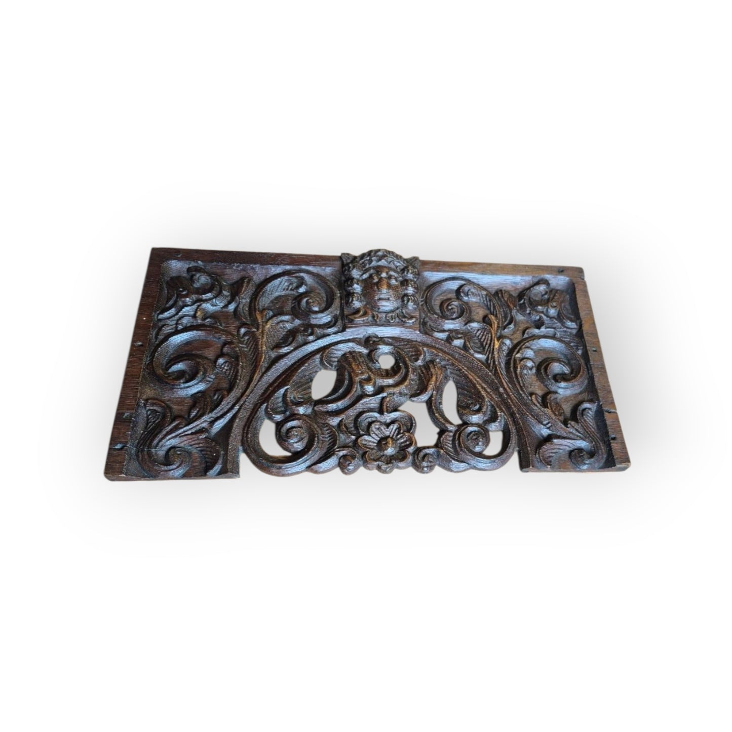 An Early 17th-Century Flemish Antique Carved Oak Panel
