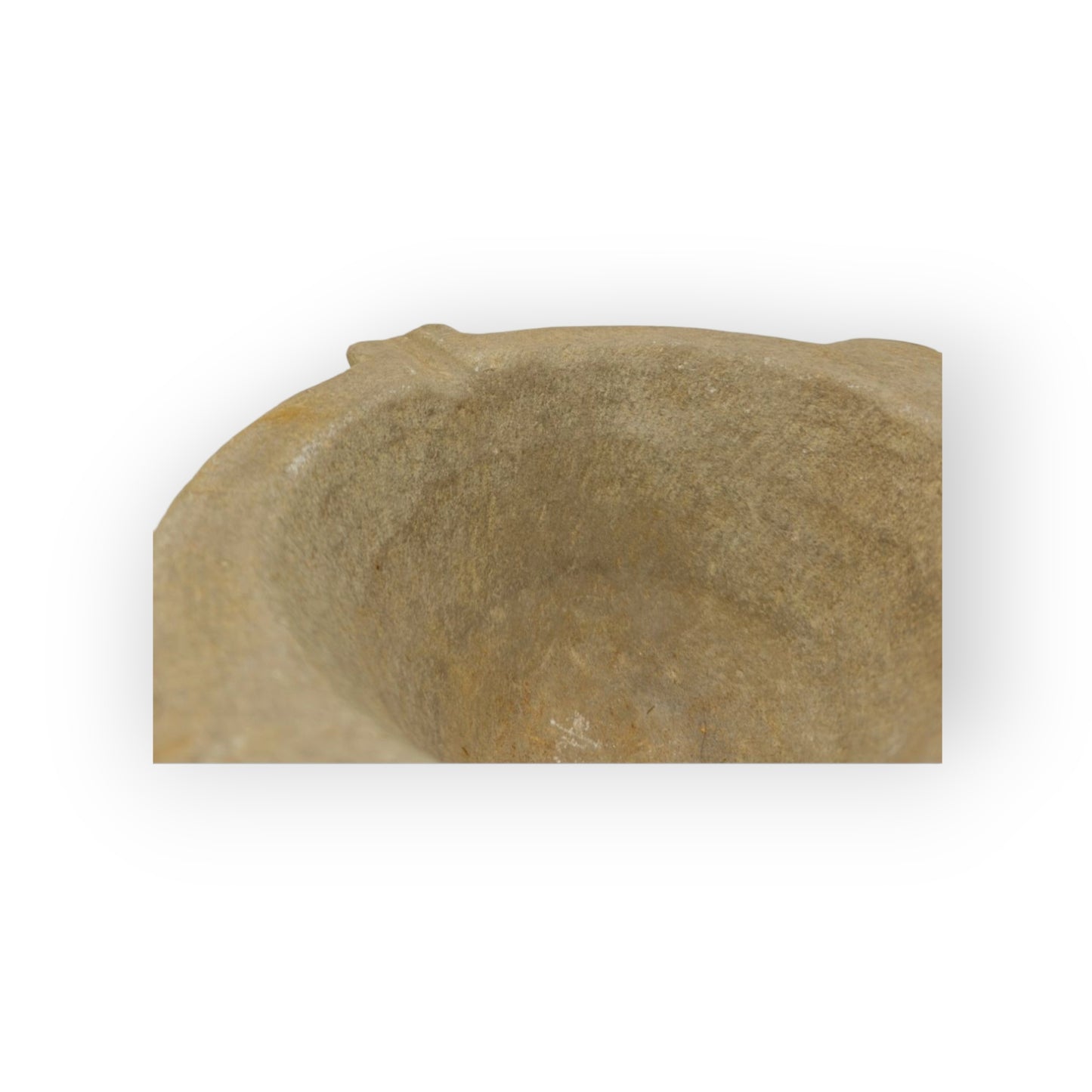 Early 17th-Century Antique Limestone Mortar & Associated Wooden Pestle