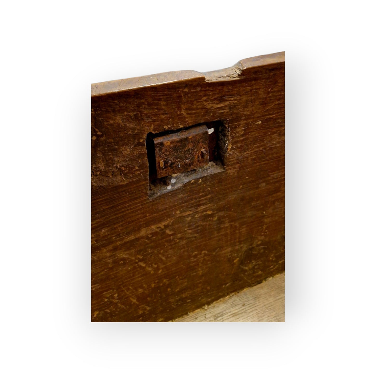 Early 17th Century English Antique Six-Plank Chest / Coffer With Three Locks