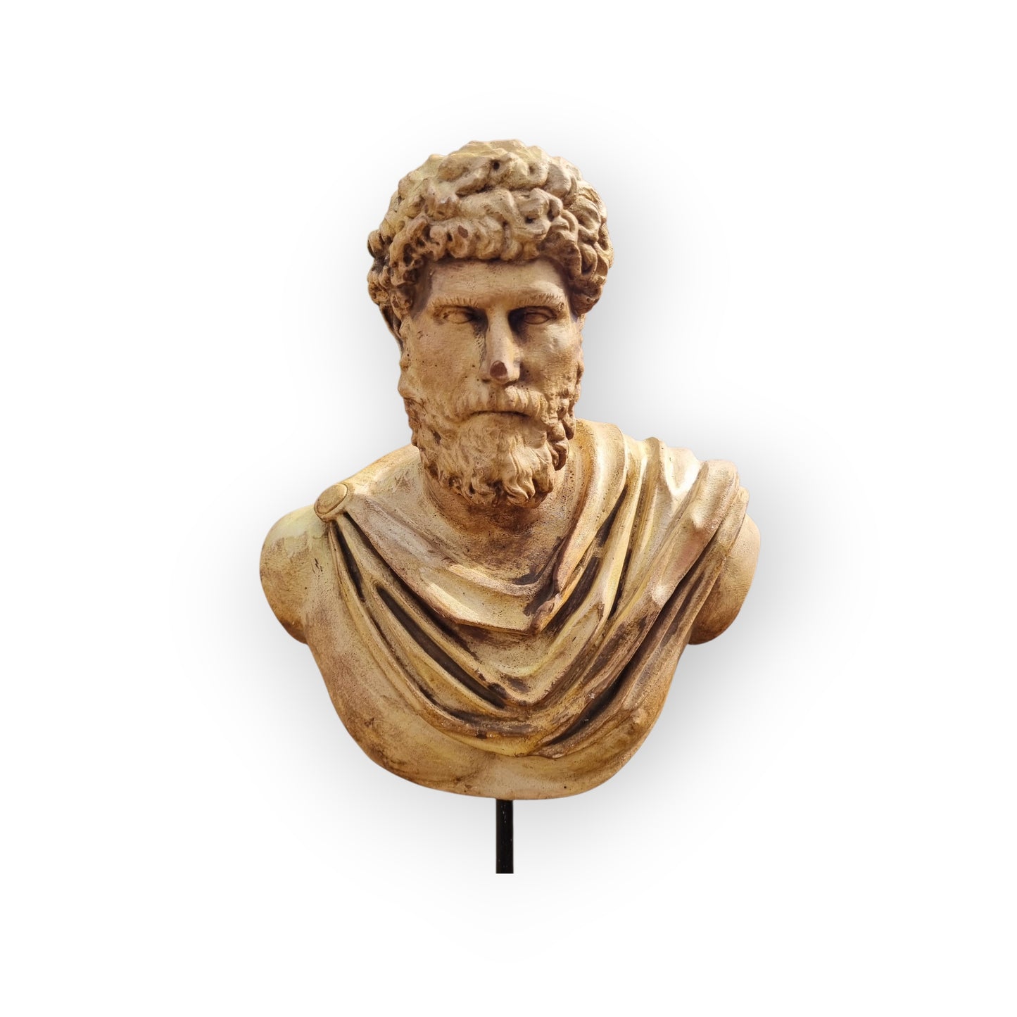 18th Century Style, 19th Century-Made, Italian Antique / Roman "Grand Tour" Plaster Bust, Possibly Lucius Verus