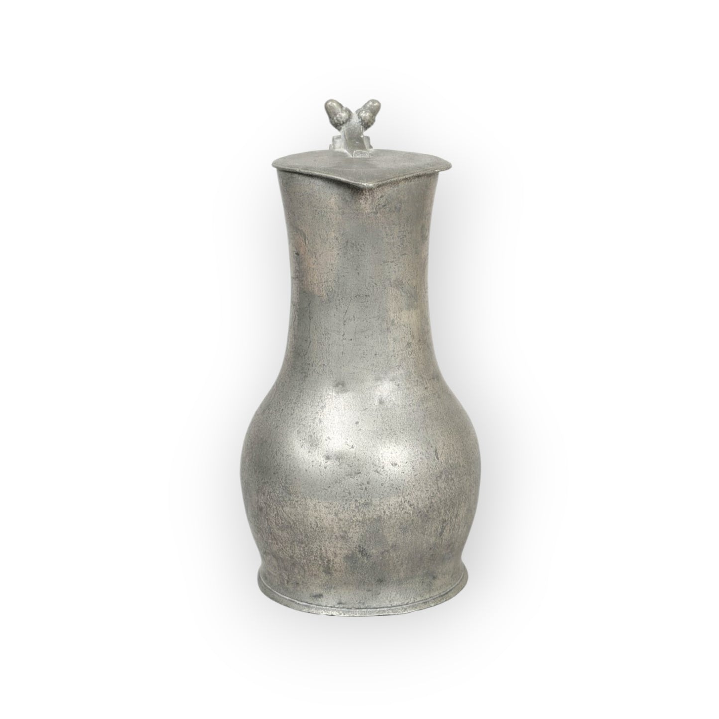 Rare Jersey / Channel Islands Early-To-Mid 18th-Century Antique Pewter Flagon, Attributed To Jean Noel, circa 1730-1750