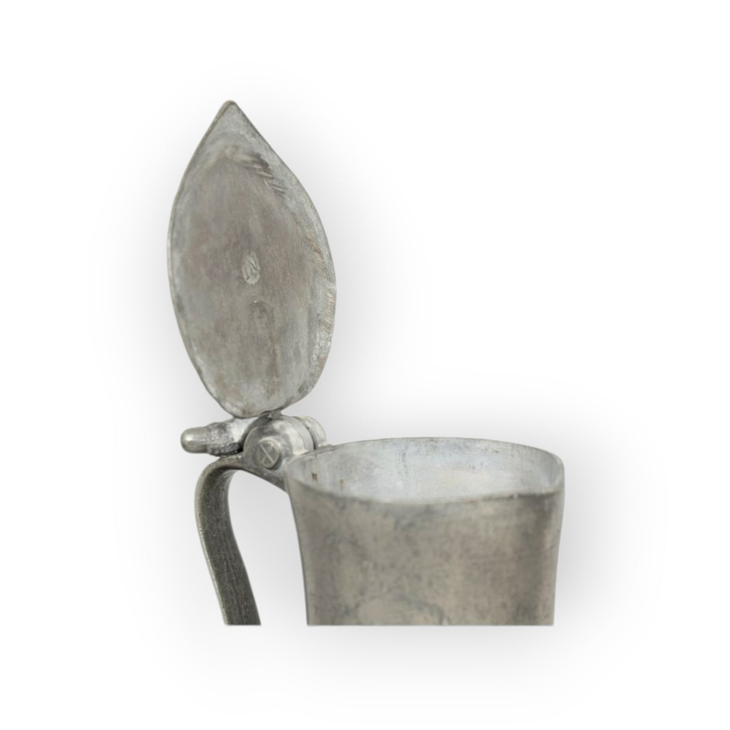Rare Jersey / Channel Islands Early-To-Mid 18th-Century Antique Pewter Flagon, Attributed To Jean Noel, circa 1730-1750