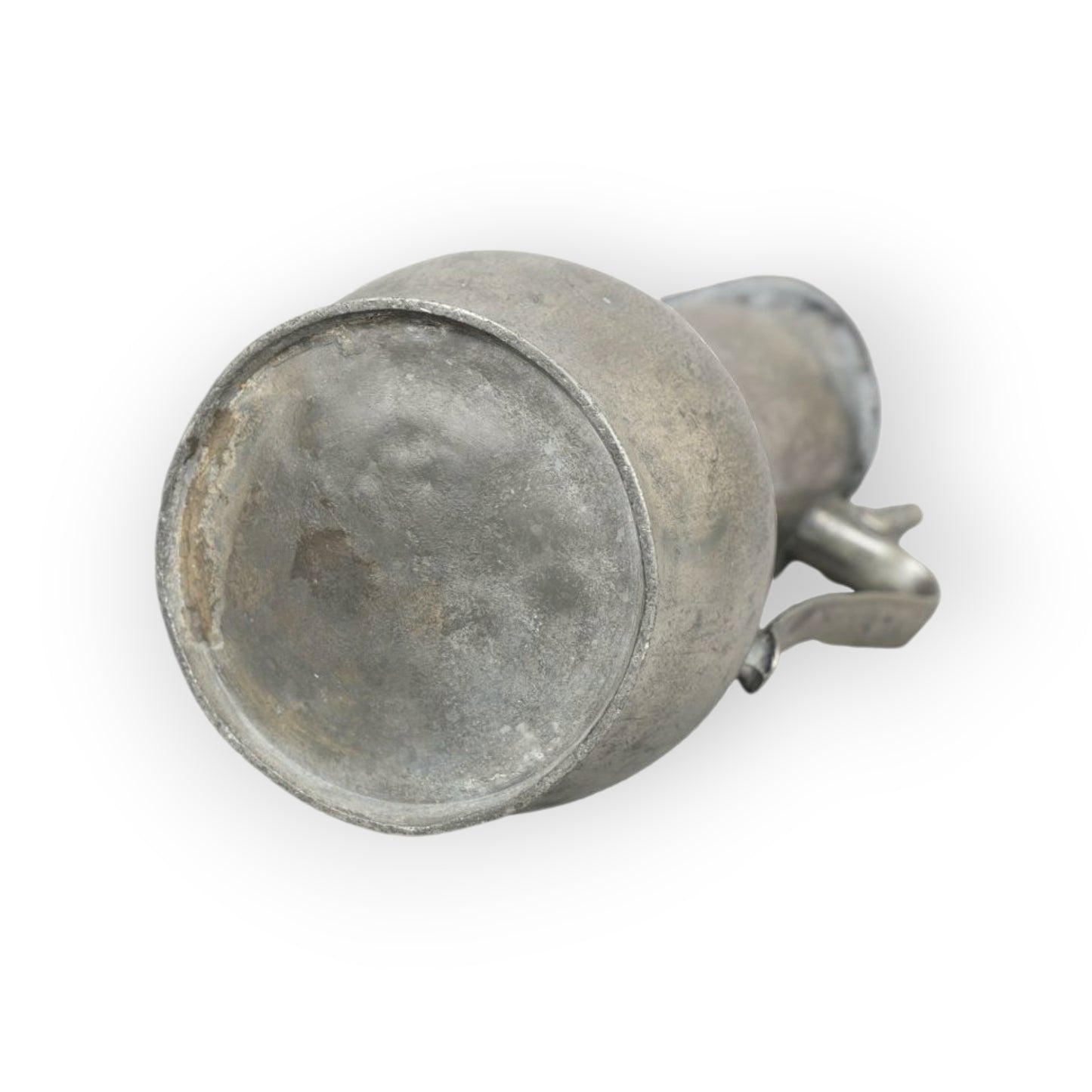 Rare Jersey / Channel Islands Early-To-Mid 18th-Century Antique Pewter Flagon, Attributed To Jean Noel, circa 1730-1750