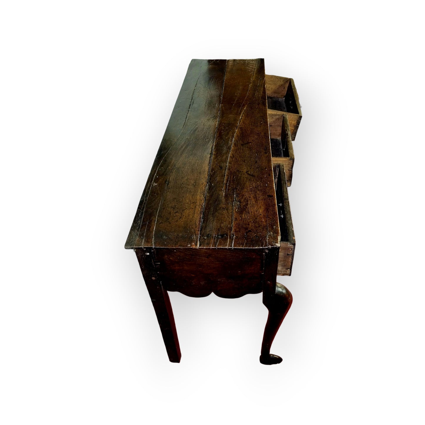 Mid 18th-Century English Antique Oak Dresser Base / Sideboard