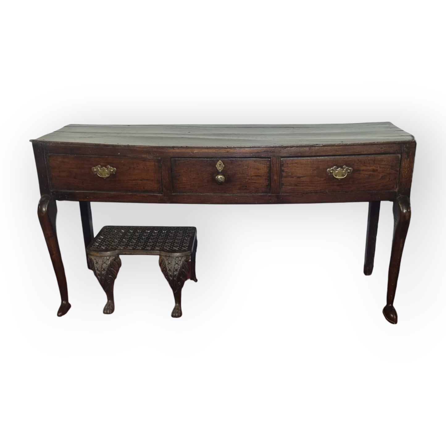 Mid 18th-Century English Antique Oak Dresser Base / Sideboard