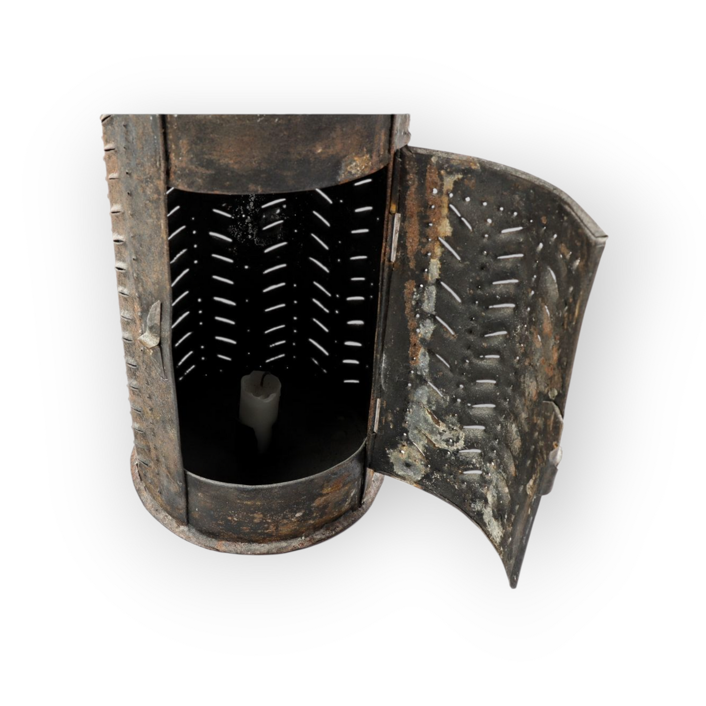 Late 18th Century Antique Toleware Shepherds Candle Lantern