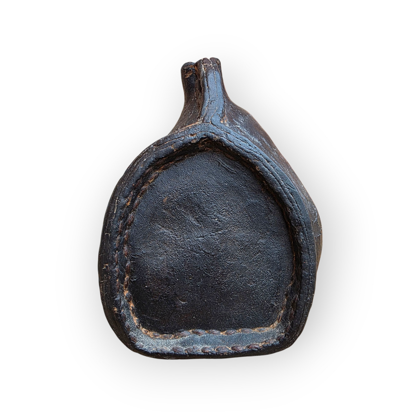 A 17th Century English Antique Leather Costrel