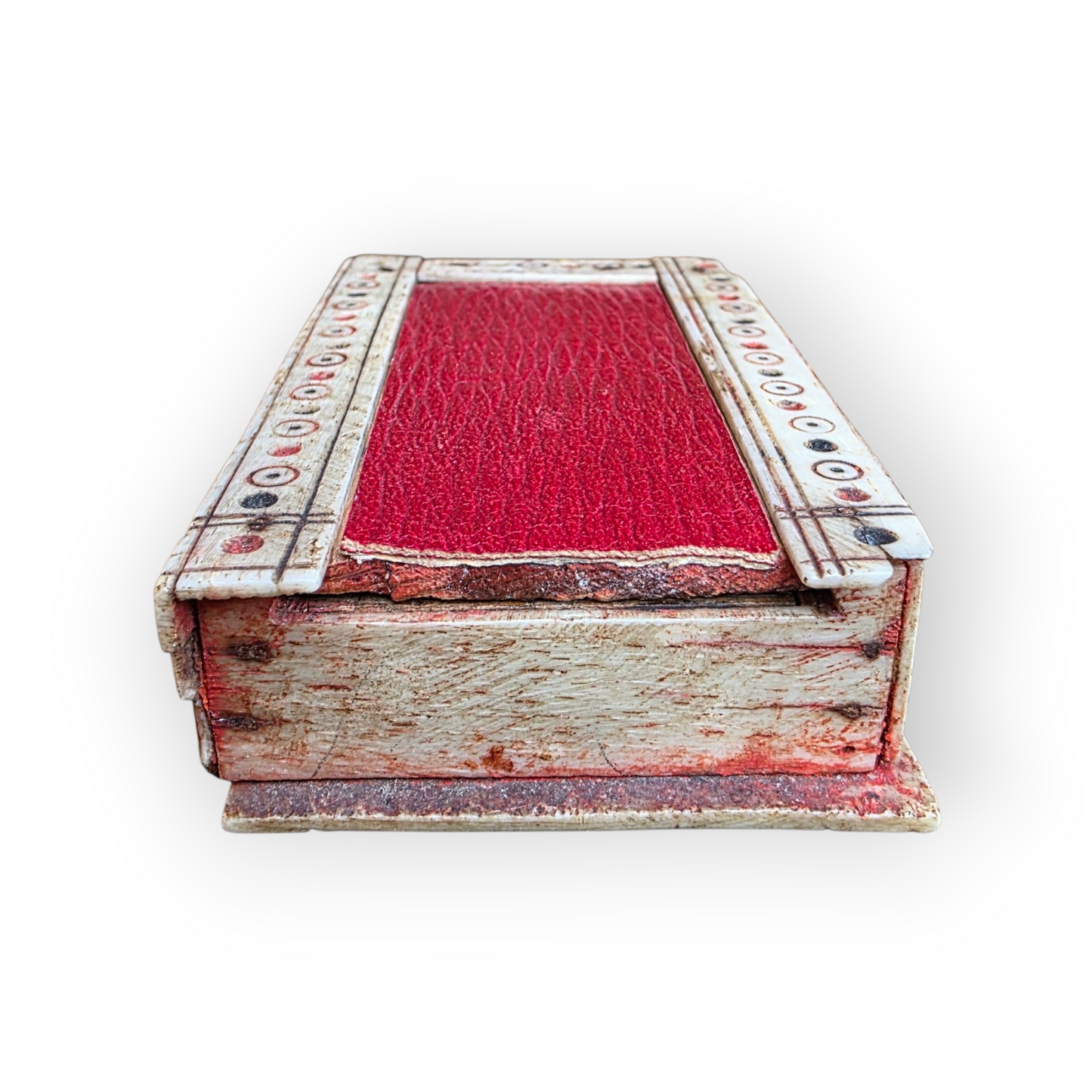 Late 18th-Early 19th-Century  Napoleonic Antique Prisoner Of War Miniature "Double-Six"Domino Set, circa 1793-1815
