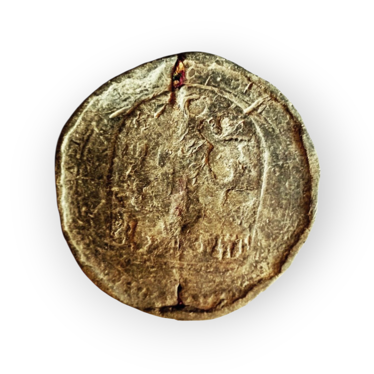 A Large 16th-Century Spanish Antique Lead Seal Of Philip II Of Spain (1556-1598)