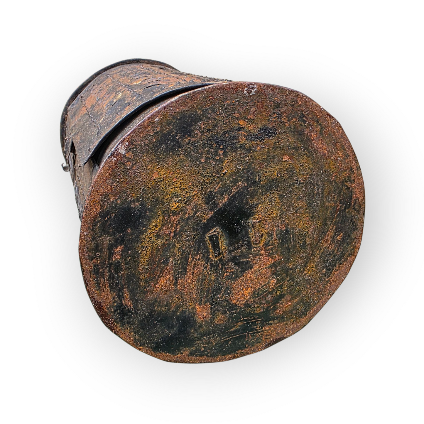 Late 18th-Century English Toleware Shepherd’s Lantern | Punched Tin Candleholder