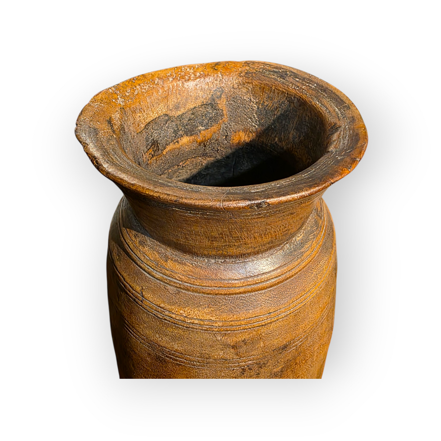 18th-Century Style Antique Treen Dry Goods Jar