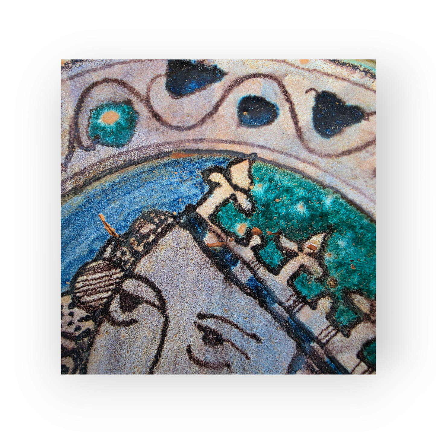 16th-Century Italian Antique Maiolica Portrait Plate | Tin-Glazed Renaissance Dish