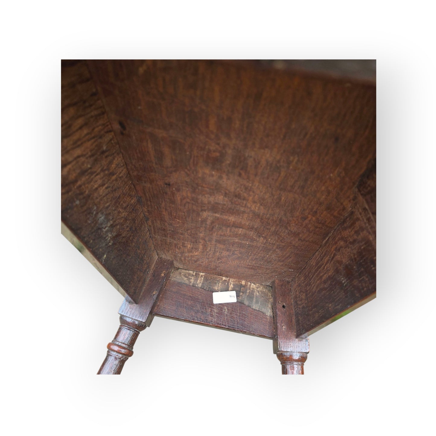 Late 17th Century English Antique Oak Joint Stool With "H Stretcher", Circa 1690