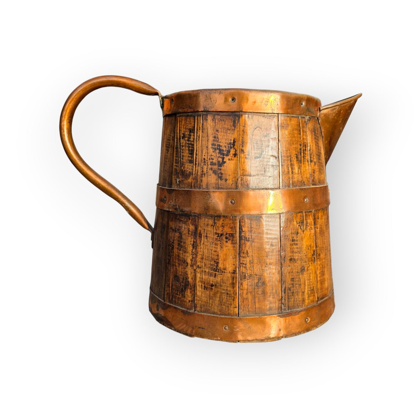 19th-Century Antique Coopered Ale Jug