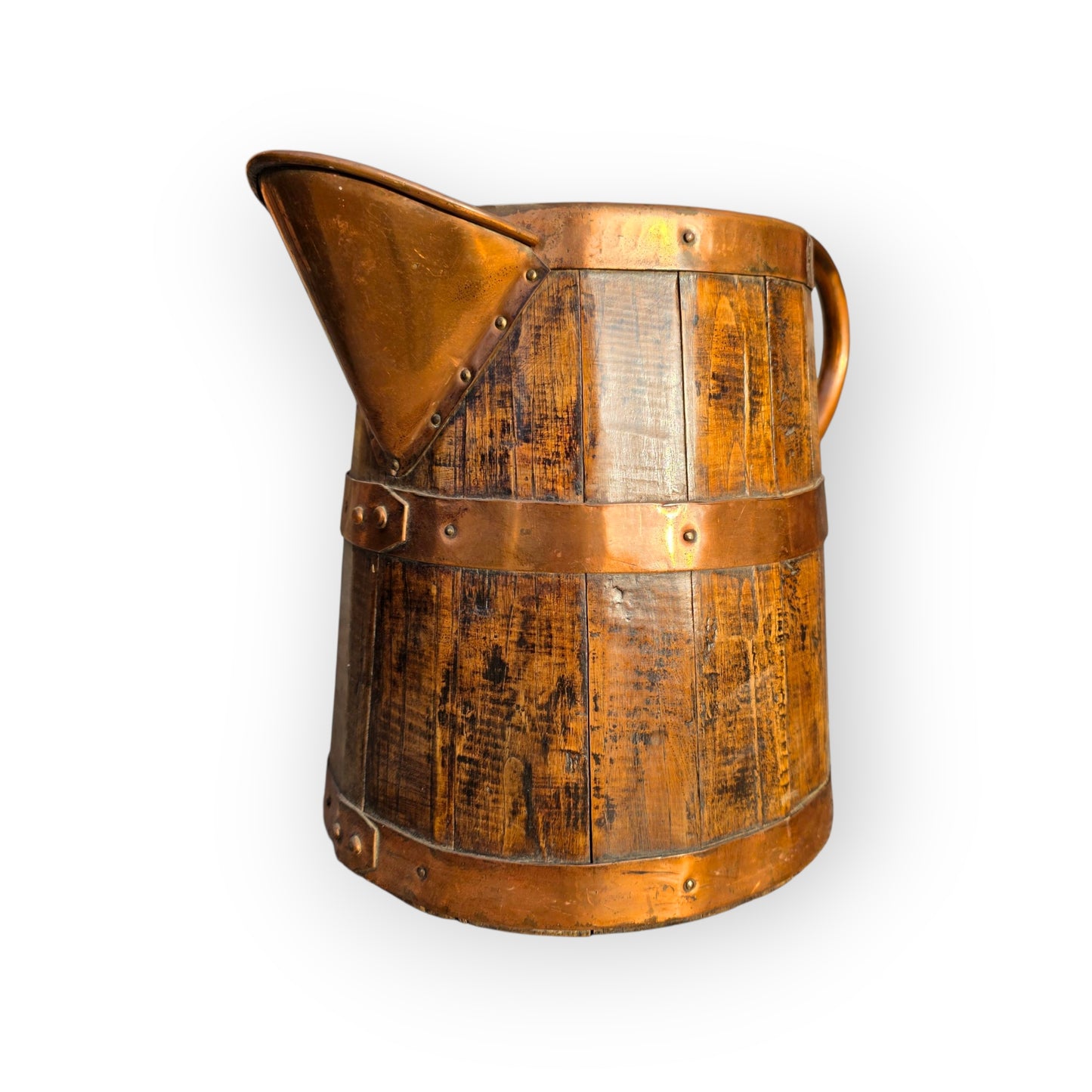 19th-Century Antique Coopered Ale Jug