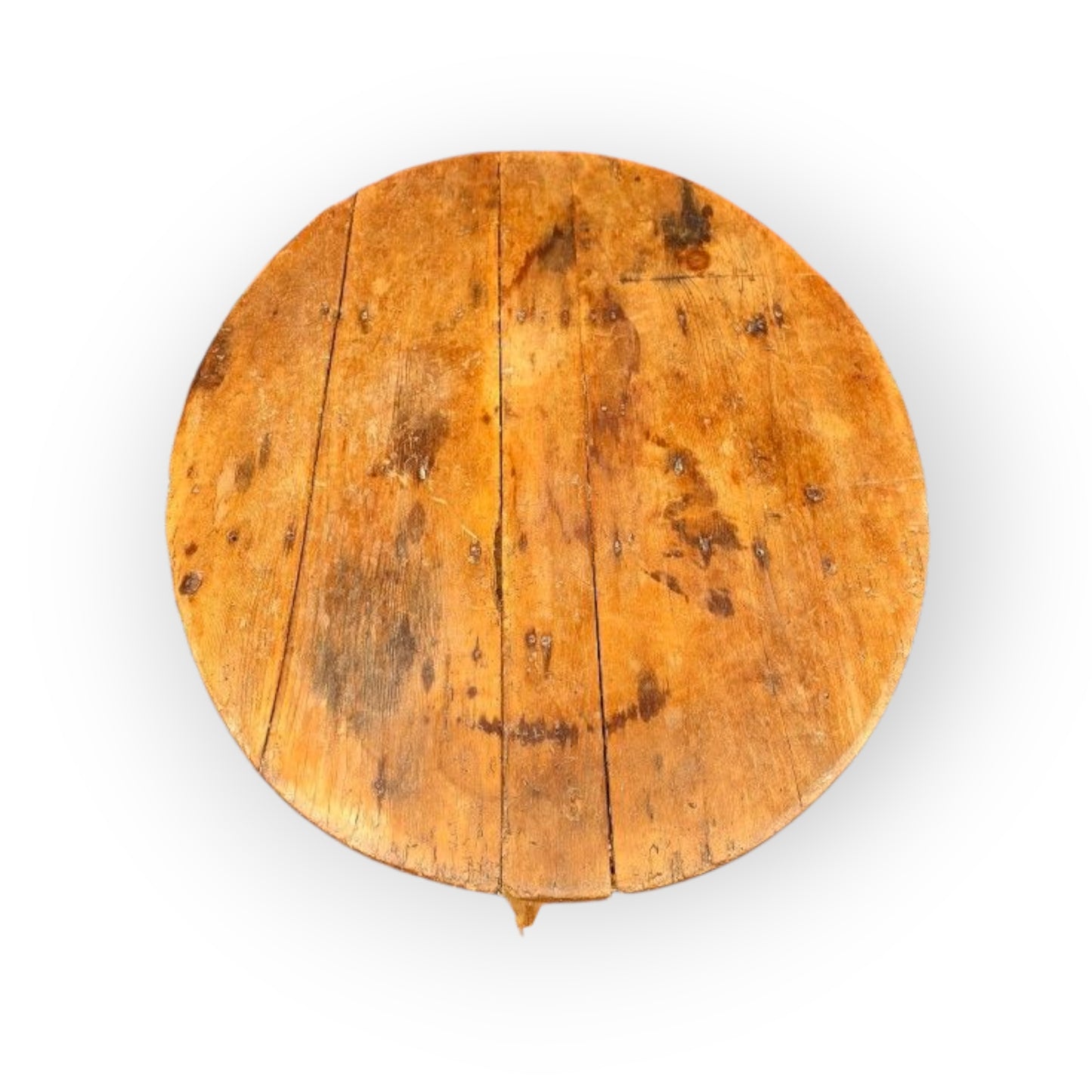 Late 18th Century Welsh Pine Cricket Table – Ovoid Top – Vernacular Charm