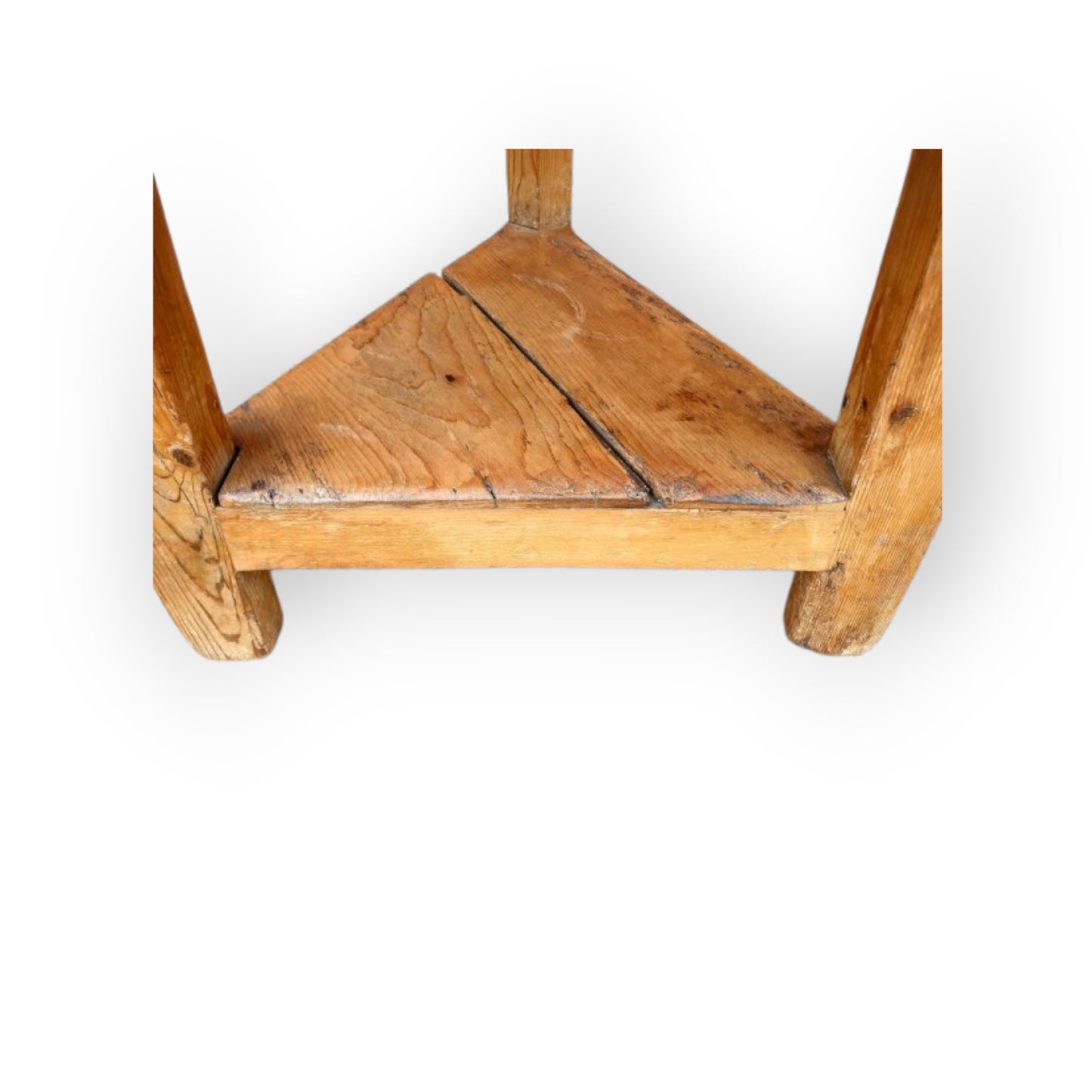 Late 18th Century Welsh Pine Cricket Table – Ovoid Top – Vernacular Charm