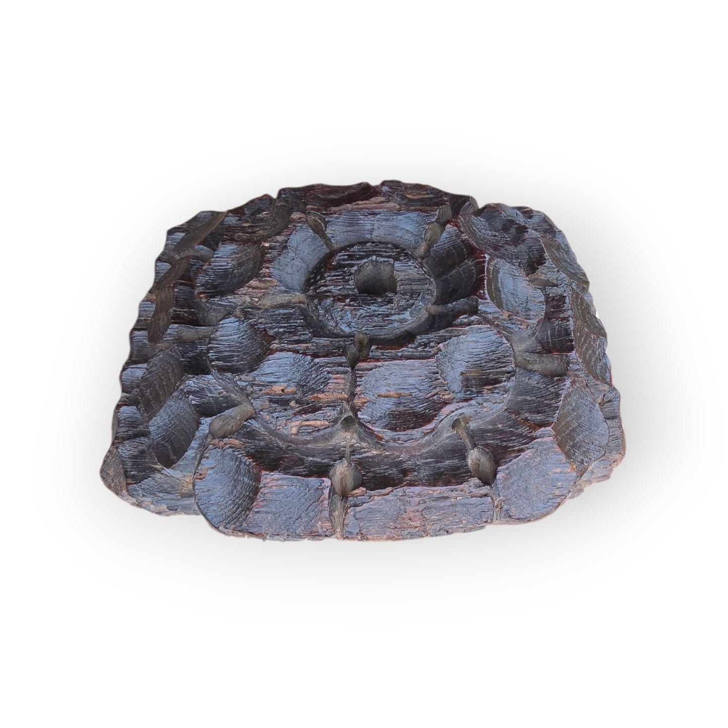 Large, Mid 15th-century English Antique Carved Oak Ceiling Boss, Attributed to Somerset, England
